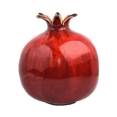 Deep Red Pomegranate Vase Ceramic Decorative Figurine Handmade from Jerusalem 3,7"